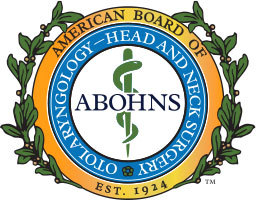 American Board of otolaryngology - head and neck surgery logo.